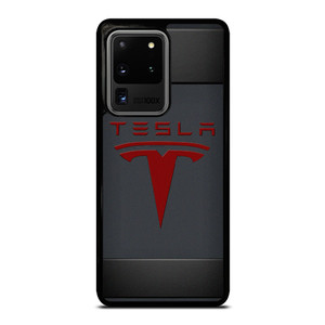 TESLA METAL CARBON LOGO Samsung Galaxy S20 Ultra Case Cover