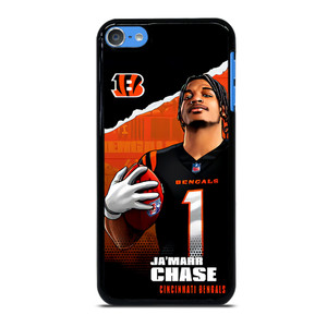 JA'MARR CHASE CINCINNATI BENGALS NFL FOOTBALL iPod 7 Case Cover JA'MARR CHASE CINCINNATI BENGALS NFL FOOTBALL iPod 7 Case Cover