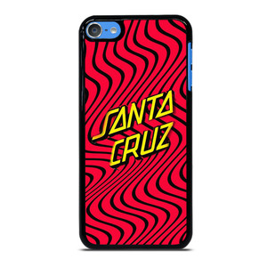 SANTA CRUZ SKATEBOARD WAVY RED iPod 7 Case Cover SANTA CRUZ SKATEBOARD WAVY RED iPod 7 Case Cover