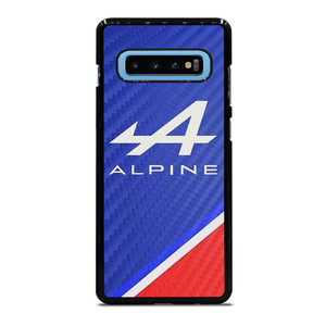 ALPINE AUTOMOBILES BLUE CARBON Samsung Galaxy S10 Plus Case Cover ALPINE AUTOMOBILES BLUE CARBON Samsung Galaxy S10 Plus Case Cover
