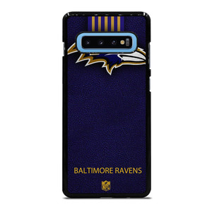 BALTIMORE RAVENS NFL LEATHER LOGO Samsung Galaxy S10 Plus Case Cover