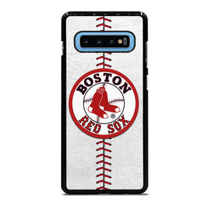 BOSTON RED SOX LEATHER STITCH Samsung Galaxy S10 Plus Case Cover