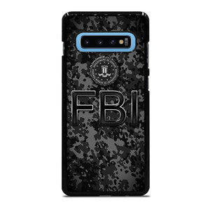 FEDERAL BUREAU OF INVESTIGATION FBI BLACK CAMO Samsung Galaxy S10 Plus Case Cover