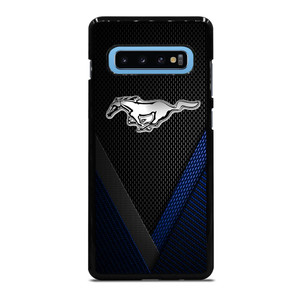 FORD MUSTANG BLLUE CARBON EMBLEM Samsung Galaxy S10 Plus Case Cover