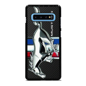 FORD MUSTANG METAL CARBON EMBLEM Samsung Galaxy S10 Plus Case Cover