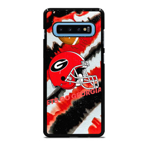 GEORGIA BULLDOGS FOOTBALL PSYCHEDELIC ART Samsung Galaxy S10 Plus Case Cover