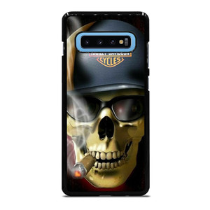 HARLEY DAVIDSON MOTOR SKULL SMOKING Samsung Galaxy S10 Plus Case Cover