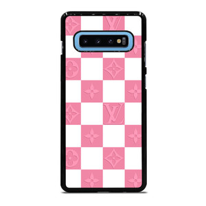 LV LOUIS VUITTON CHECKERED PINK Samsung Galaxy S10 Plus Case Cover LV LOUIS VUITTON CHECKERED PINK Samsung Galaxy S10 Plus Case Cover