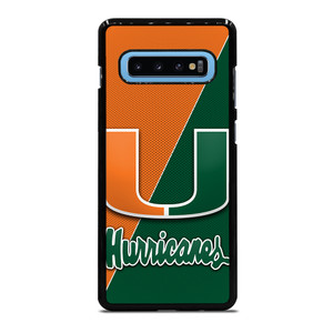 MIAMI HURRICANES LOGO CARBON Samsung Galaxy S10 Plus Case Cover MIAMI HURRICANES LOGO CARBON Samsung Galaxy S10 Plus Case Cover