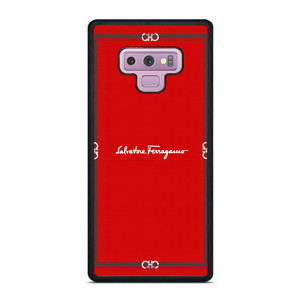 SALVATORE FERRAGAMO RED  Samsung Galaxy Note 9 Case Cover