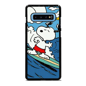 SNOOPY THE PEANUTS SURFING CARTOON Samsung Galaxy S10 Plus Case Cover
