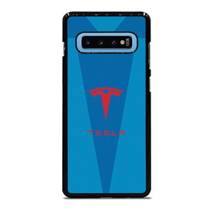 TESLA BLUE LOGO Samsung Galaxy S10 Plus Case Cover TESLA BLUE LOGO Samsung Galaxy S10 Plus Case Cover