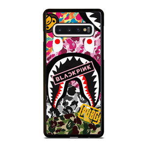 BAPE SHARK BLACKPINK CAMO COLLAGE Samsung Galaxy S10 Case Cover