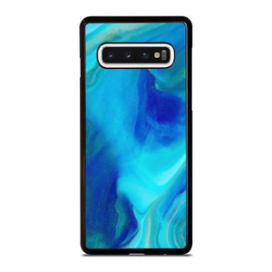 BLUE LIQUID TEXTURE Samsung Galaxy S10 Case Cover