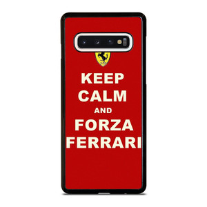 KEEP CALM AND FORZA FERRARI  Samsung Galaxy S10 Case Cover