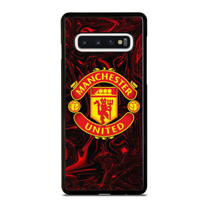 MANCHESTER UNITED RED MARBLE LOGO Samsung Galaxy S10 Case Cover
