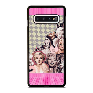 MARILYN MONROE PINK COLLAGE Samsung Galaxy S10 Case Cover