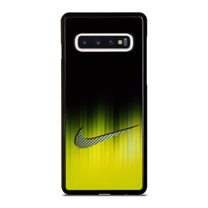 NIKE YELLOW BLACK LOGO Samsung Galaxy S10 Case Cover