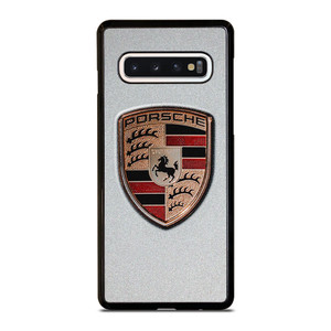 PORSCHE SILVER METAL EMBLEM Samsung Galaxy S10 Case Cover PORSCHE SILVER METAL EMBLEM Samsung Galaxy S10 Case Cover