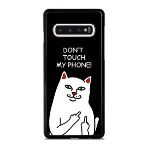 RIPNDIP CAT DONT TOUCH MY PHONE Samsung Galaxy S10 Case Cover RIPNDIP CAT DONT TOUCH MY PHONE Samsung Galaxy S10 Case Cover