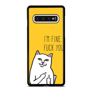 RIPNDIP CAT FUCK YOU Samsung Galaxy S10 Case Cover RIPNDIP CAT FUCK YOU Samsung Galaxy S10 Case Cover
