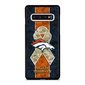 SALUTE TO SERVICE DENVER BRONCOS Samsung Galaxy S10 Case Cover SALUTE TO SERVICE DENVER BRONCOS Samsung Galaxy S10 Case Cover