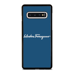 SALVATORE FERRAGAMO BLUE LOGO Samsung Galaxy S10 Case Cover SALVATORE FERRAGAMO BLUE LOGO Samsung Galaxy S10 Case Cover