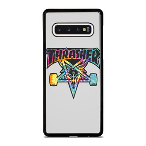 THRASHER SKATEBOARD TIE DYE LOGO Samsung Galaxy S10 Case Cover THRASHER SKATEBOARD TIE DYE LOGO Samsung Galaxy S10 Case Cover
