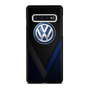 VW VOLKSWAGEN BLUE CARBON EMBLEM Samsung Galaxy S10 Case Cover VW VOLKSWAGEN BLUE CARBON EMBLEM Samsung Galaxy S10 Case Cover