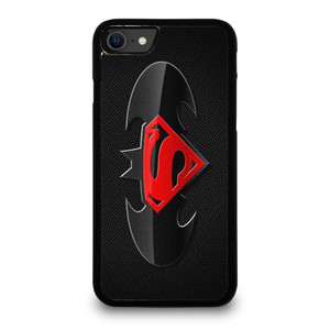 BATMAN SUPERMAN METAL CARBON iPhone SE 2020 Case Cover