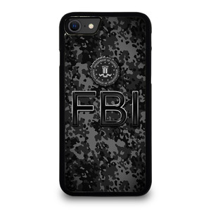 FEDERAL BUREAU OF INVESTIGATION FBI BLACK CAMO iPhone SE 2020 Case Cover FEDERAL BUREAU OF INVESTIGATION FBI BLACK CAMO iPhone SE 2020 Case Cover