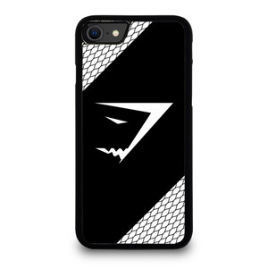 GYMSHARK WHITE CARBON LOGO iPhone SE 2020 Case Cover