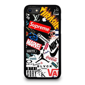 HYPE BEAST FASHION BRAND LOGO COLLAGE iPhone SE 2020 Case Cover HYPE BEAST FASHION BRAND LOGO COLLAGE iPhone SE 2020 Case Cover