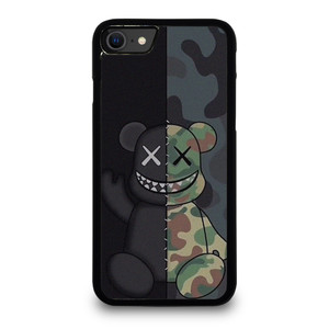 KAWS BLACK CAMO iPhone SE 2020 Case Cover