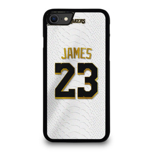 LEBRON JAMES LA LAKERS WHITE KIT iPhone SE 2020 Case Cover