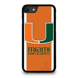 MIAMI HURRICANES SYMBOL CARBON iPhone SE 2020 Case Cover