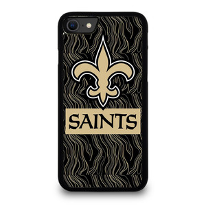 NEW ORLEANS SAINTS FOOTBALL ABSTRACT LINE iPhone SE 2020 Case Cover