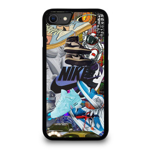 NIKE AIR JORDAN SNEAKERS COLLAGE iPhone SE 2020 Case Cover