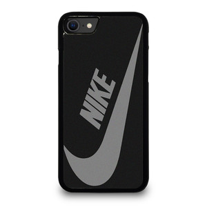 NIKE GREY BLACK LOGO iPhone SE 2020 Case Cover