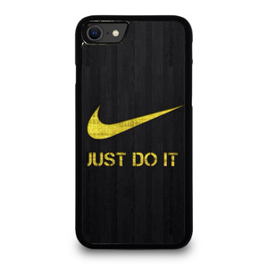 NIKE JUST DO IT WOOD LOGO YELLOW iPhone SE 2020 Case Cover