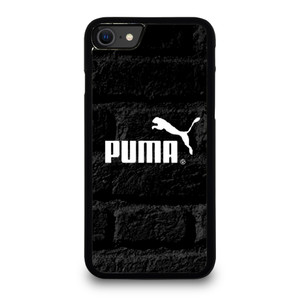 PUMA BLACK WALL TEXTURE iPhone SE 2020 Case Cover