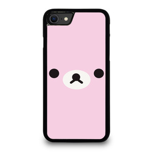 RILAKKUMA BEAR PINK MINIMALIST iPhone SE 2020 Case Cover