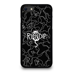 RIPNDIP BLACK DOODLE LOGO iPhone SE 2020 Case Cover
