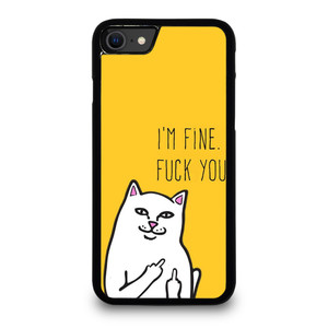 RIPNDIP CAT FUCK YOU iPhone SE 2020 Case Cover