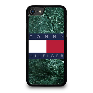 TOMMY HILFIGER GREEN MARBLE iPhone SE 2020 Case Cover
