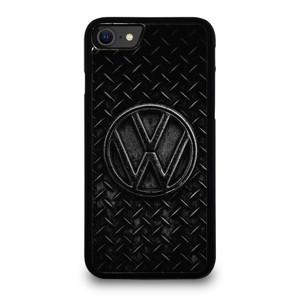 VW VOLKSWAGEN BLACK METAL EMBLEM iPhone SE 2020 Case Cover