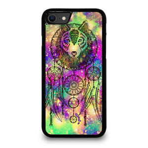 WHITE WOLF DREAMCATCHER TIE DIE iPhone SE 2020 Case Cover