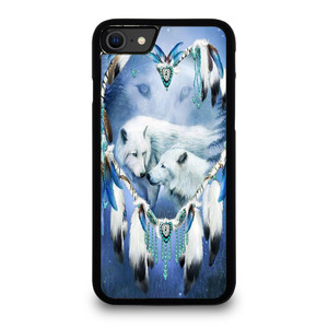 WHITE WOLF DREAMCATCHER iPhone SE 2020 Case Cover