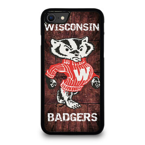 WISCONSIN BADGERS RUSTY SYMBOL iPhone SE 2020 Case Cover WISCONSIN BADGERS RUSTY SYMBOL iPhone SE 2020 Case Cover