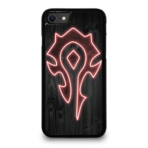 WORLD OF WARCRAFT HORDE WOOD LOGO iPhone SE 2020 Case Cover
